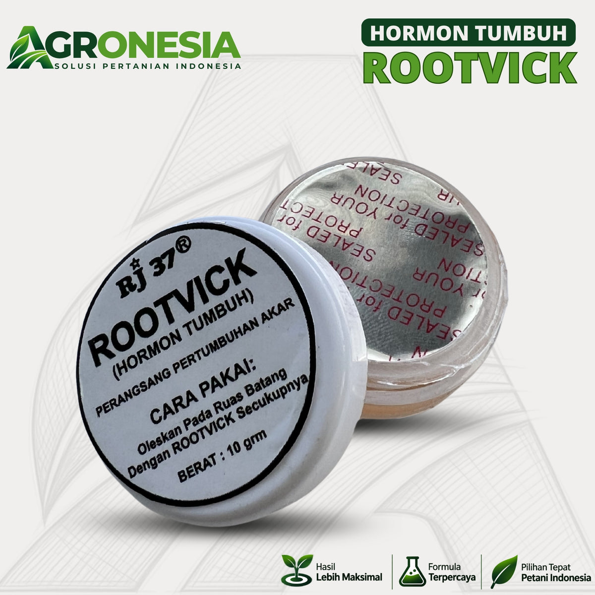 ROOTVICK 10 Gram Hormon Perangsang Akar dan Pertumbuhan Tanaman